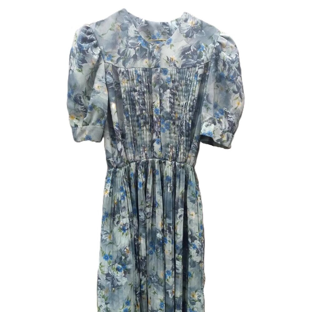 Vintage Cottagecore Dress 42"Bust Old Colony Mennonite Pleated